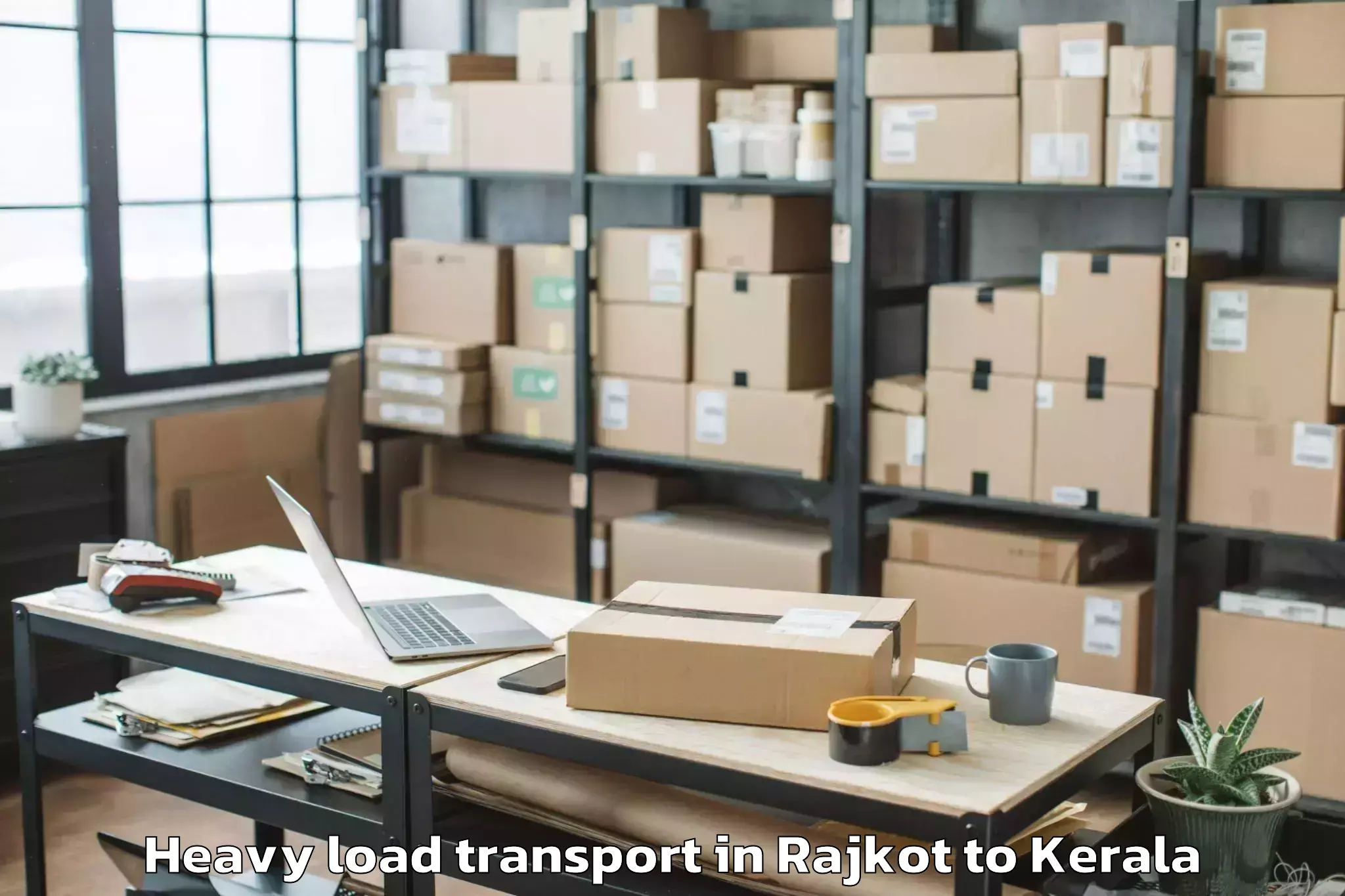 Professional Rajkot to Guruvayur Heavy Load Transport